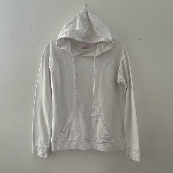 Fresh Produce Pullover Hoodie Sweatshirt Pockets Minimalist USA White Size XS - Picture 1 of 12